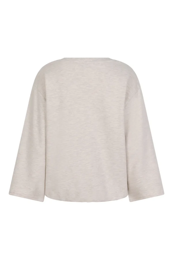 Ruby Tuesday - Iibere V-neck Sweat - Light Beige Melange
