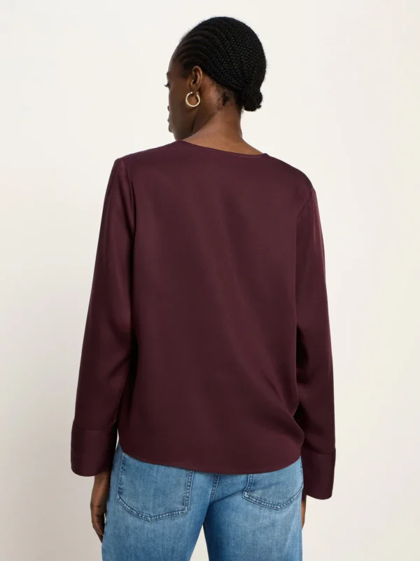 Lanius - Blouse van TENCEL - Bordeaux