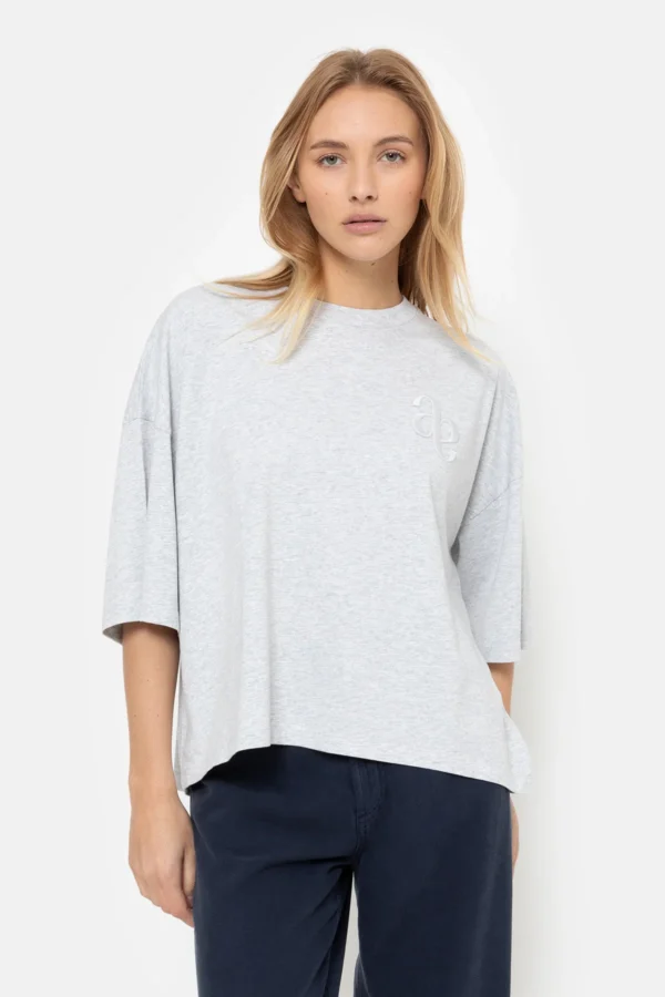 Âme Antwerp - Eloise Boxy T-Shirt - Marled Grey