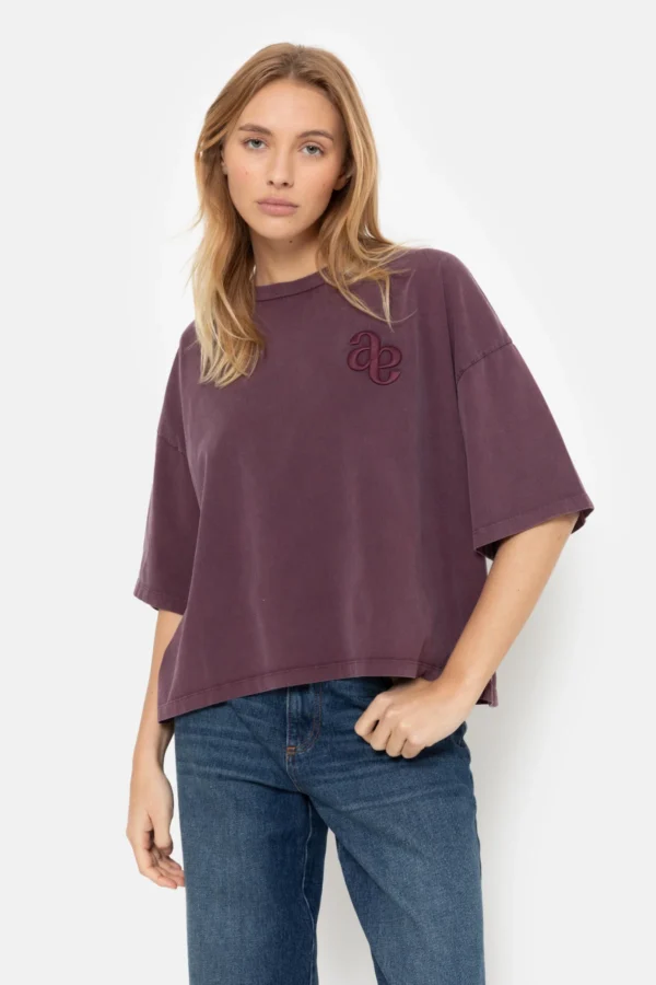 Âme Antwerp - Eloise Boxy T-Shirt - Vintage Plum
