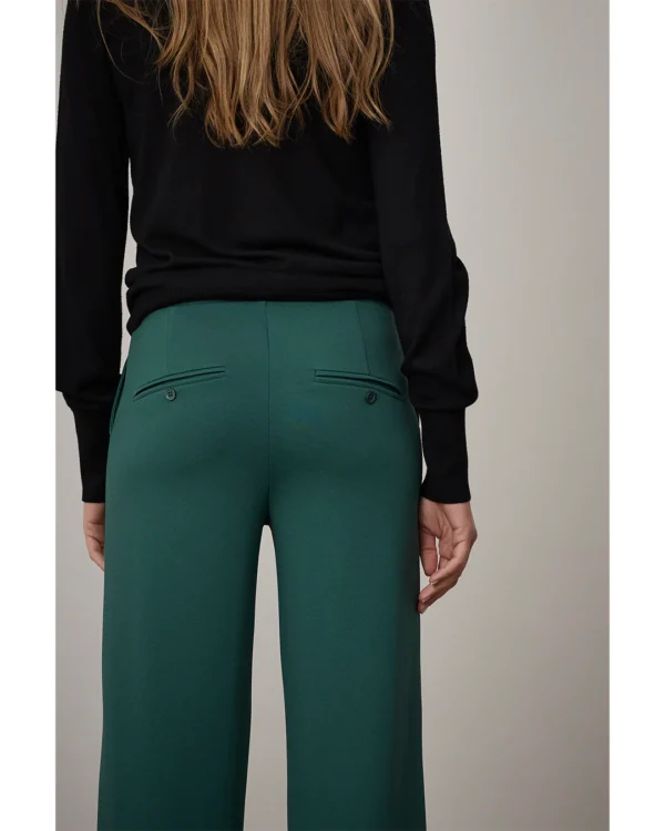 Corel Amsterdam - Lily Wide Pants - Bottle Green