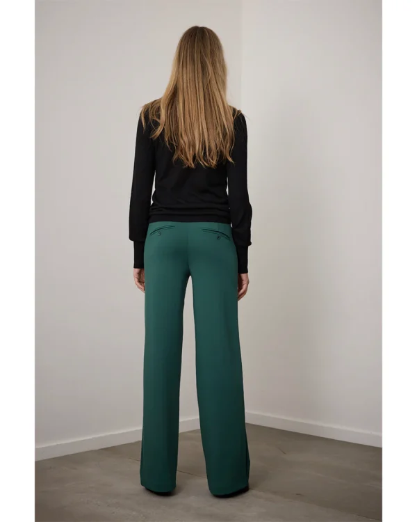 Corel Amsterdam - Lily Wide Pants - Bottle Green