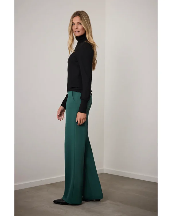 Corel Amsterdam - Lily Wide Pants - Bottle Green