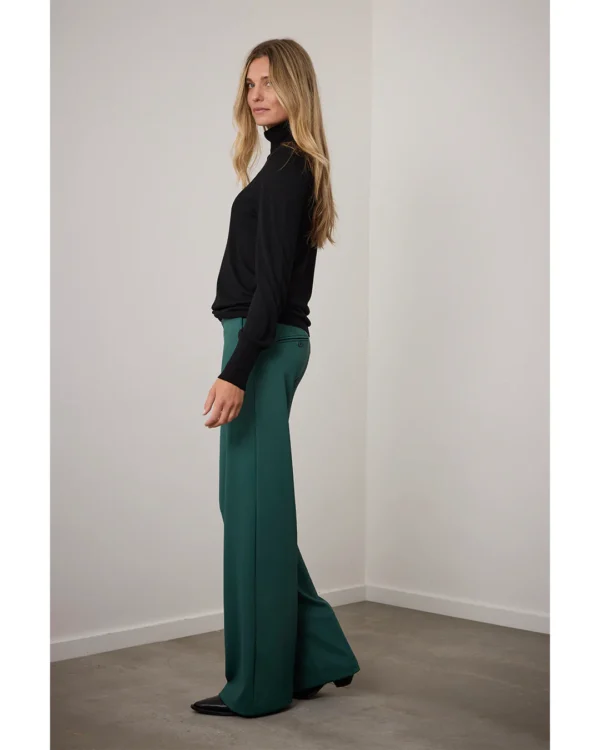 Corel Amsterdam - Lily Wide Pants - Bottle Green