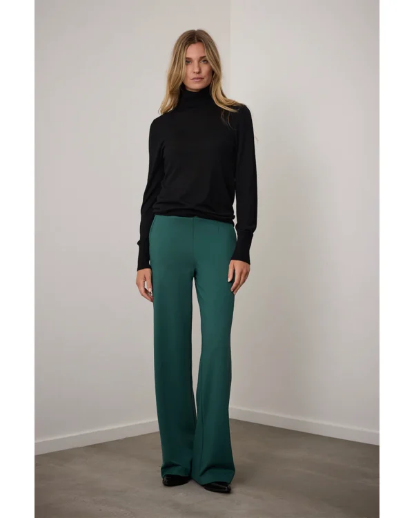 Corel Amsterdam - Lily Wide Pants - Bottle Green