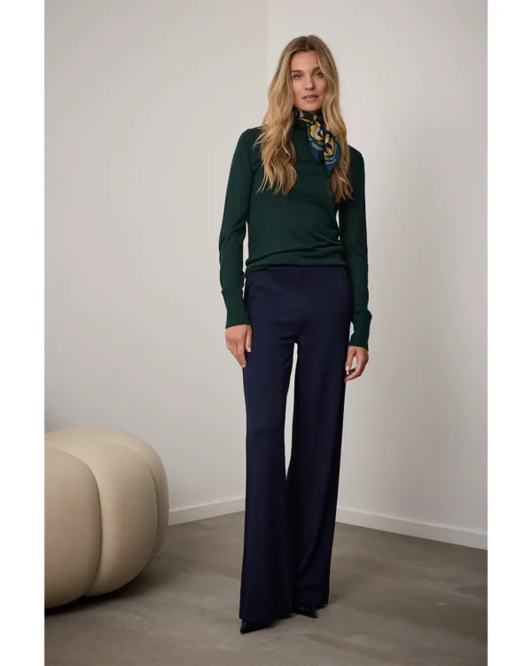 Corel Amsterdam - Lily Wide Pants - Marineblauw