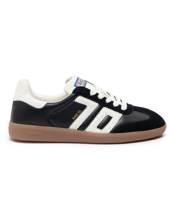 Back 70 - CLOUD BLACK LEATHER/SUEDE MILK 70