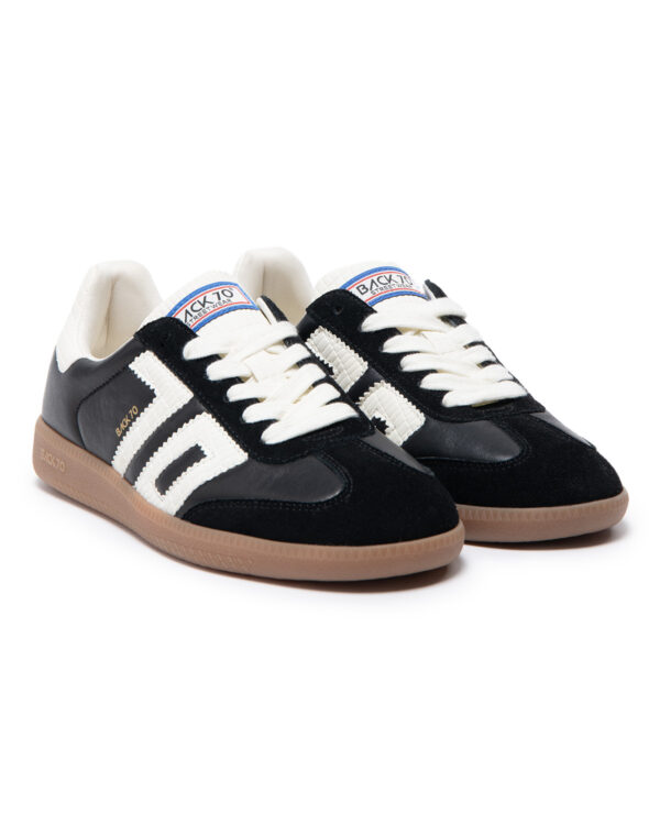 Back 70 - CLOUD BLACK LEATHER/SUEDE MILK 70