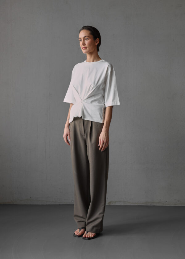 Club l'Avenir - Pantalon Jimy'CL - Coffee