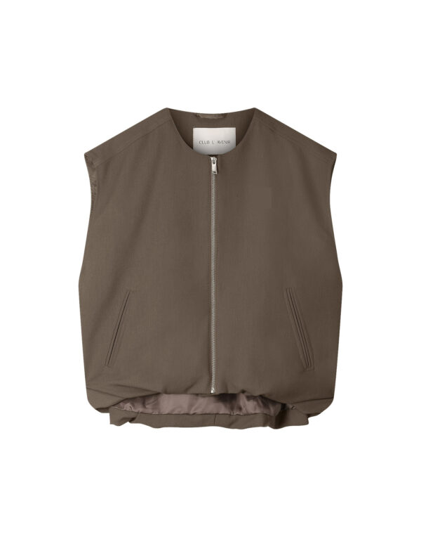 Club l'Avenir - Waistcoat Jilva'CL - Coffee