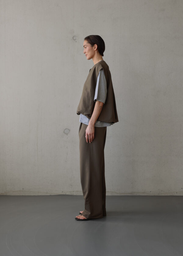Club l'Avenir - Waistcoat Jilva'CL - Coffee