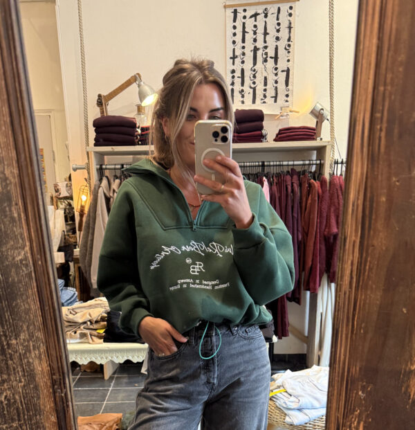 RE/BORN - Chelsea Sweater - Forest green