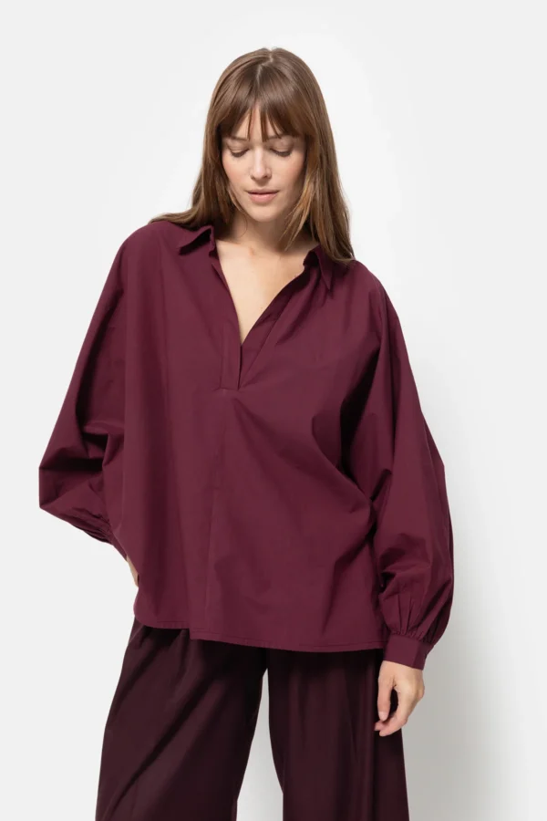 Âme Antwerp - Madonna Polo Shirt - Plum