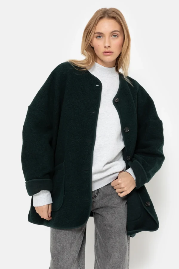 Âme Antwerp - Hannah Wooly Jacket - Dark Green