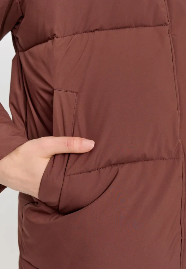 Mazine - Oversized Puffer Coat - Deep Mahogany