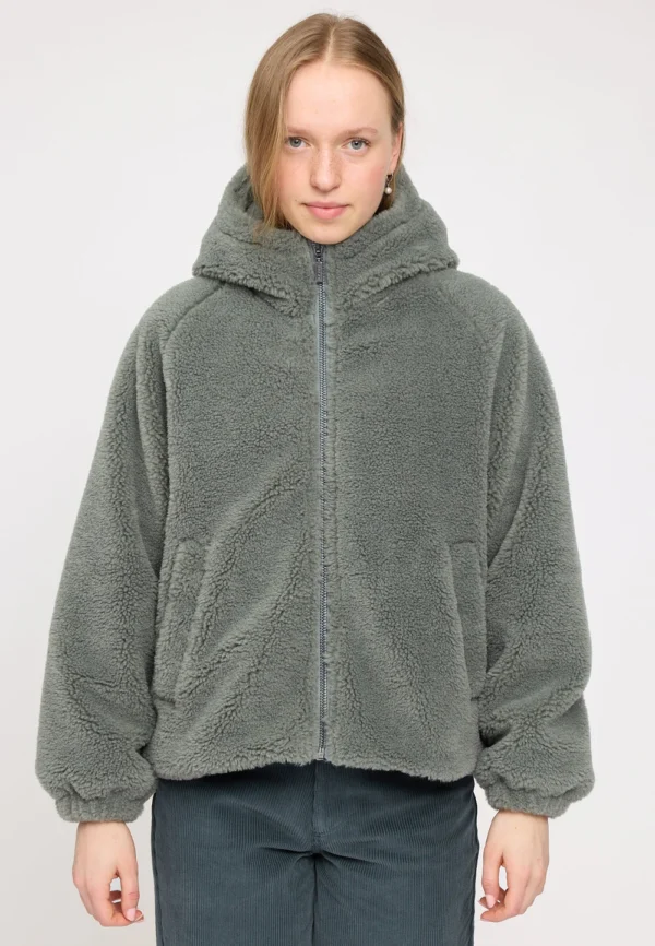 Mazine - Faux-Fur Hooded Jacket - Light Bottle