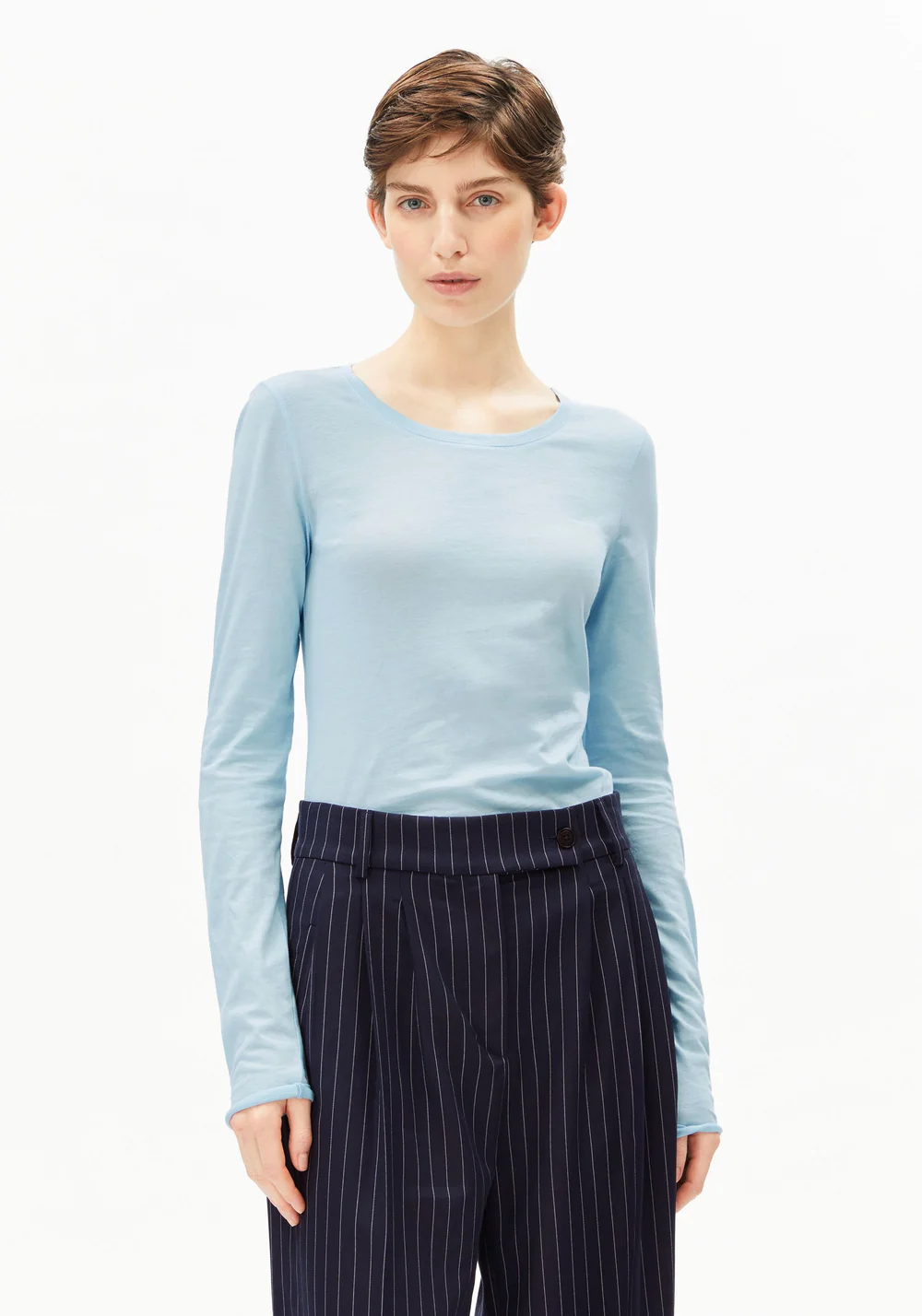 Armed Angels - T-shirt lange mouw Einiaara - Blue Glow