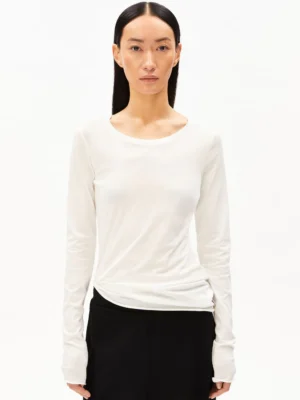 Armed Angels - T-shirt lange mouw Einiaara - Off White