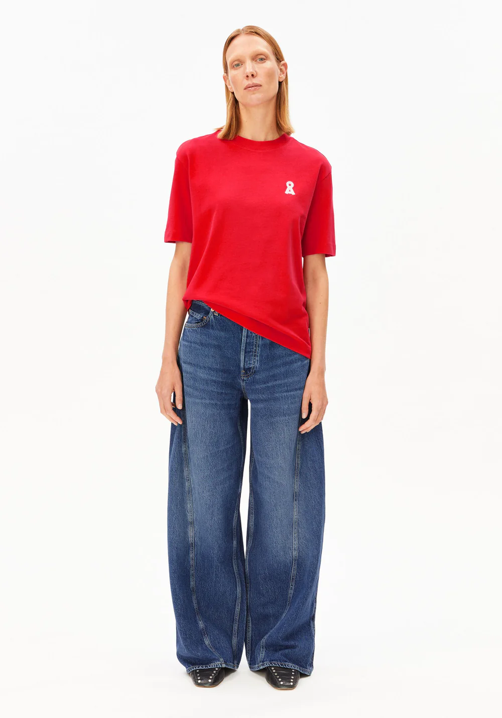 Armed Angels - T-shirt Tarjaa Iconic - Mars Red