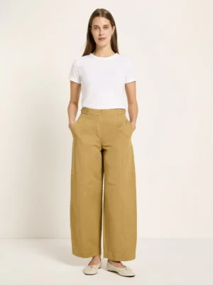 Lanius - Barrel Leg Trousers - Khaki